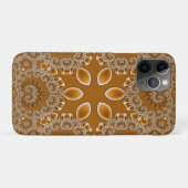 Coques Case-Mate iPhone Dentelle Fractale Caramel (Dos (Horizontal))