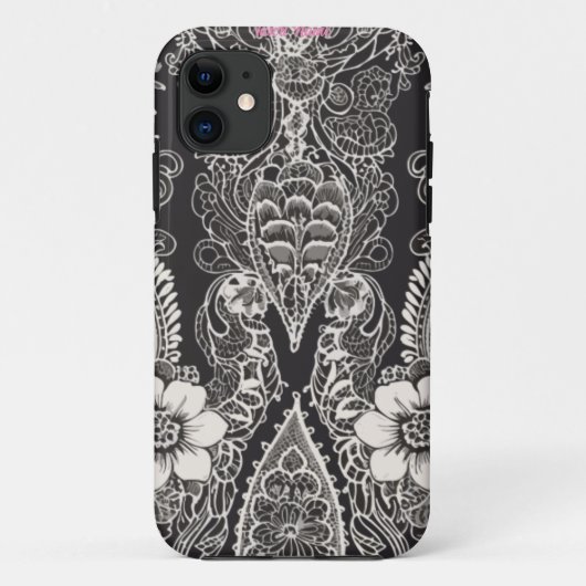 Coques Case-Mate iPhone Dentelle Harmonie Florale Musique (Dos)