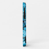 Coques Case-Mate iPhone Dentelle hawaïenne de Wahine Turquoise (Dos/Gauche)