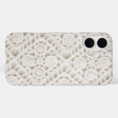 Coques Case-Mate iPhone Dentelle Ivory Crochet (Verso (horizontal))