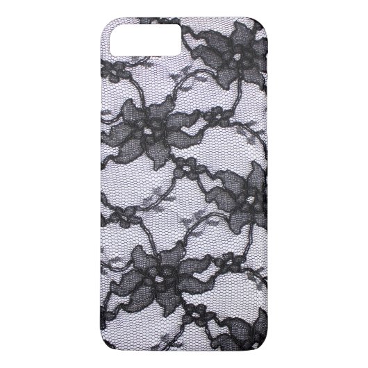 Coques Case-Mate iPhone Dentelle noire et blanche (Dos)