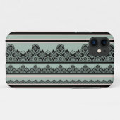 Coques Case-Mate iPhone Dentelle noire, oreiller jetable ouvert (Dos (Horizontal))