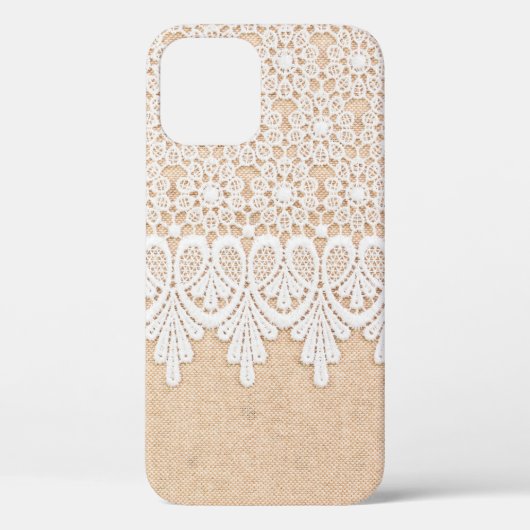 Coques Case-Mate iPhone Dentelle ornementale blanche sur la conception du (Verso)