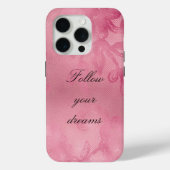 Coques Case-Mate iPhone Dentelle rose chic (Verso)