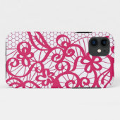 Coques Case-Mate iPhone Dentelle rouge (Dos (Horizontal))