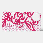 Coques Case-Mate iPhone Dentelle rouge (Verso (horizontal))