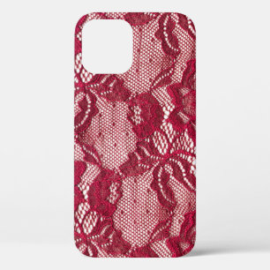 Case-Mate iPhone Case Dentelle rouge : textile jacquard élastique.