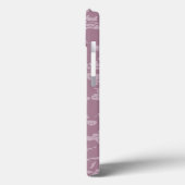 Coques Case-Mate iPhone Dentelle violette (Verso / Gauche)