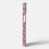 Coques Case-Mate iPhone Dentelle violette (Verso / Droite)