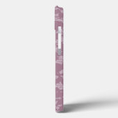 Coques Case-Mate iPhone Dentelle violette (Verso / Gauche)