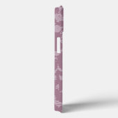 Coques Case-Mate iPhone Dentelle violette (Verso / Droite)