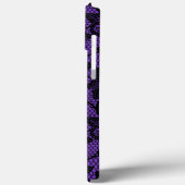 Coques Case-Mate iPhone Dentelle violette et noire (Verso / Gauche)
