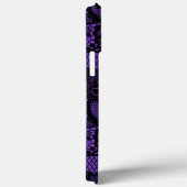 Coques Case-Mate iPhone Dentelle violette et noire (Verso / Droite)