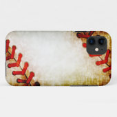 Coques Case-Mate iPhone Dentelles de base-ball (Dos (Horizontal))