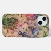 Coques Case-Mate iPhone Dentelles Vertes Et Rouges Roses (Verso (horizontal))