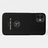 Coques Case-Mate iPhone Dentiste| Noir d'or (Dos (Horizontal))