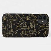 Coques Case-Mate iPhone Dentisterie Art Motif Or Monogramme (Dos (Horizontal))