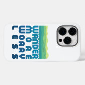 Coques Case-Mate iPhone Déplacement plus inquiétant Moins/dégradé bleu (Verso (horizontal))