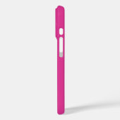 Coques Case-Mate iPhone Déplaisant Monogramme blanc sur rose (Verso / Gauche)