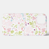 Coques Case-Mate iPhone déploiement de motif floral (Verso (horizontal))