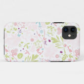 Coques Case-Mate iPhone déploiement de motif floral (Dos (Horizontal))