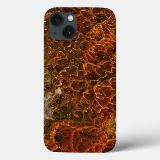 iPhone 13 COQUE DEPÔTS MINÉRAUX ROUGES ET ORANGES DANS UN BASSIN V