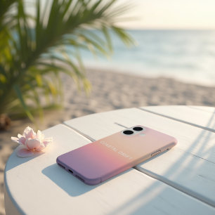 Coques iPhone 16 Dérive côtière - Pastel Sunset Gradient