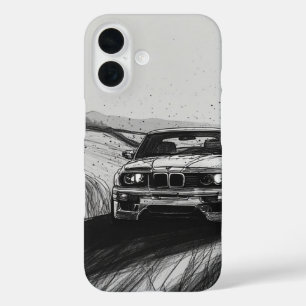 Coques iPhone 16 Dérive Iconique : Esquisse E30