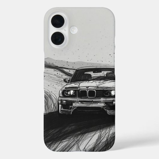 Coques Case-Mate iPhone Dérive Iconique : Esquisse E30 (Verso)
