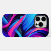 Coques Case-Mate iPhone Dérive Néon (Verso (horizontal))