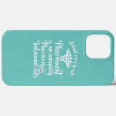 Coques Case-Mate iPhone Derrière chaque grand pharmacien technicien en pha (Verso (horizontal))