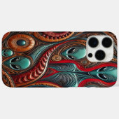 Coques Case-Mate iPhone Des Aliens Mystérieux Enmêlés D'Éléments Cosmiques (Verso (horizontal))