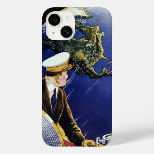 Coque Pour iPhone 14 Des astronautes de science-fiction vintages orbite