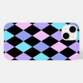 Coques Case-Mate iPhone des chèques noirs et vibrants intemporels (Verso (horizontal))
