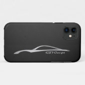 Coques Case-Mate iPhone DES Coupé-G37 de Silber-Silhouette-Logo (Dos (Horizontal))