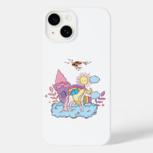Coque Pour iPhone 14 Des dessins d'art ludique et lunatique