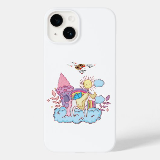 Coques Case-Mate iPhone Des dessins d'art ludique et lunatique (Verso)