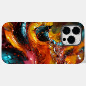 Coques Case-Mate iPhone Des éclaboussures de couleurs modernes et tendance (Verso (horizontal))