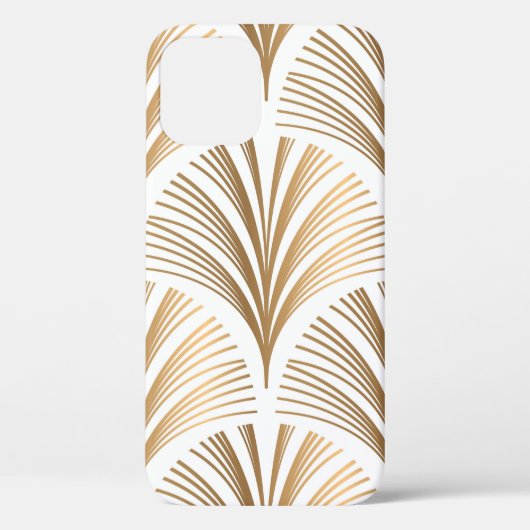 Coques Case-Mate iPhone Des éléments dorés sur un arrière - plan blanc. Ma (Verso)