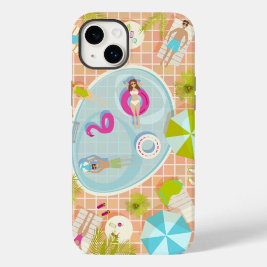 Coques Case-Mate iPhone Des filles et des garçons du bikini jouant au jeu (Verso)