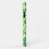 Coques Case-Mate iPhone Des lézards verts sur un arrière - plan vert citro (Dos/Droite)