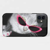 Coques Case-Mate iPhone Des lunettes de soleil de chat je téléphone le cas (Dos (Horizontal))