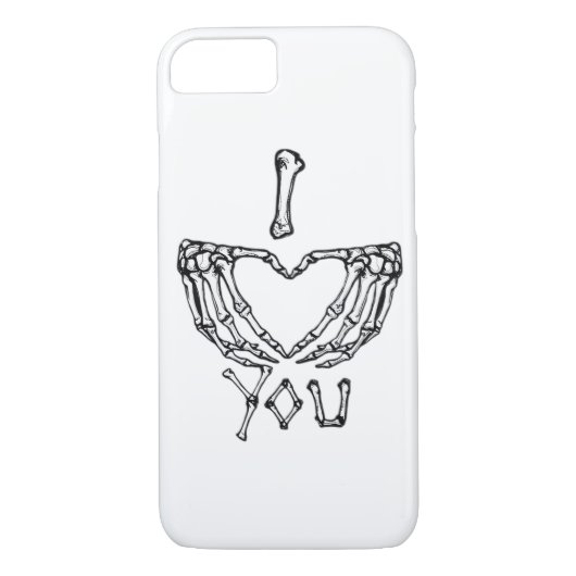 Coques Case-Mate iPhone Des Mains De Squelette Qui Font Un Coeur (Dos)