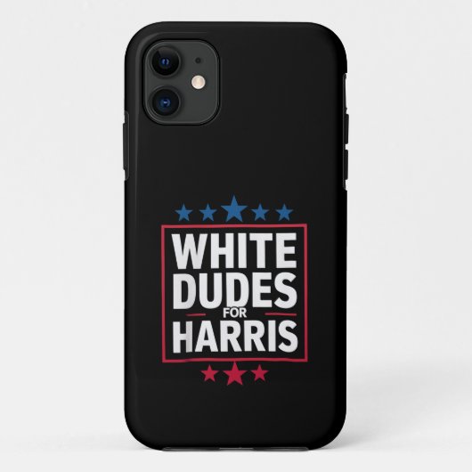 Coques Case-Mate iPhone Des Mecs Blancs Pour Kamala Harris Pour Président  (Dos)