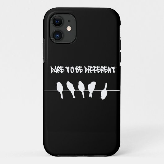 Coques Case-Mate iPhone Des oiseaux sur un fil - osez être différent (le (Dos)