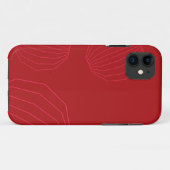 Coques Case-Mate iPhone Des ornements de Noël simples, modernes et fluides (Dos (Horizontal))