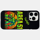 Coques Case-Mate iPhone Des OVNI lumineux se détachent sur la zone 51 (Verso (horizontal))