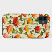 Coques Case-Mate iPhone Des pavots brillants (Dos (Horizontal))