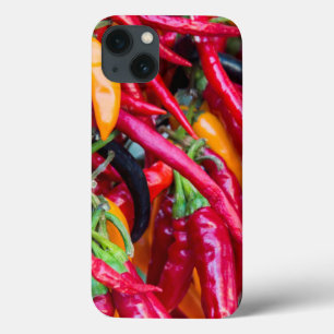 Coques Pour iPhone Des Peppers Chauds Au Marché Des Agriculteurs De M