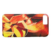 Coques Case-Mate iPhone Des rayures jaunissant avec rouge foncé, stries fo (Dos (Horizontal))